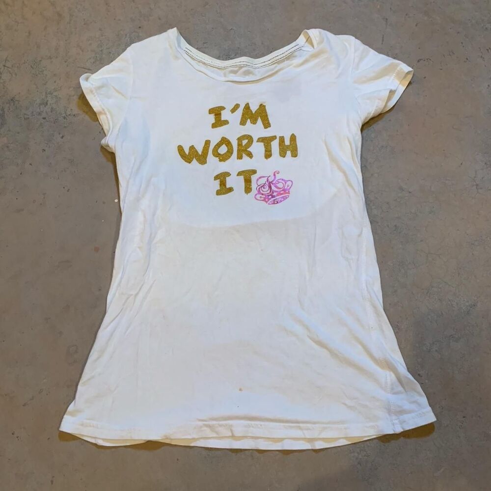Unbranded Women's White and Cream T-shirt